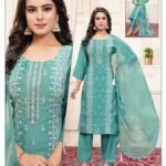 Green Printed Cotton Kurti
